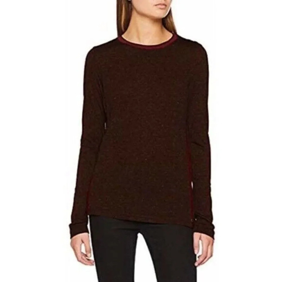 Scotch & Soda Red & Brown Extra Fine Woollen Jumper Sweater S - Picture 1 of 5